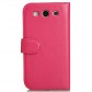 Nuoku Vogue Δερμάτινη Θήκη Flip Galaxy S3 Ροζ